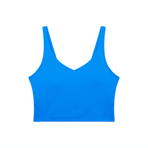 Women's V-Neck Yoga Sports Bra – Seamless Medium Support Workout & Activewear Bra