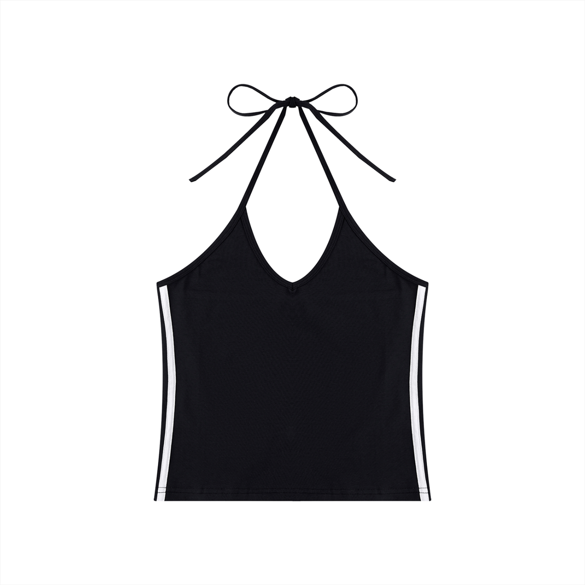 Women's Color Block Halter Crop Tank Top – Sleeveless Summer Essential
