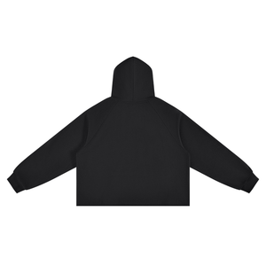 Unisex Vintage Wash Raw Edge Boxy Hoodie