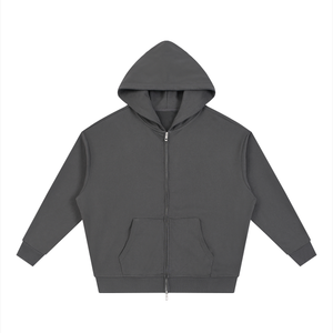 Unisex Loose Fit Full-Zip Hoodie – Premium Casual Streetwear Sweatshirt
