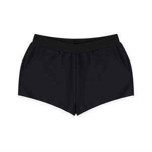 Women's Retro Contrast Trim Athletic Shorts – High-Waisted Activewear Shorts