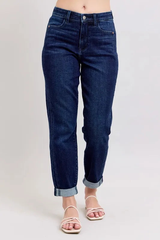 Judy Blue plus-size high waist relaxed fit boyfriend jeans – MYN2O