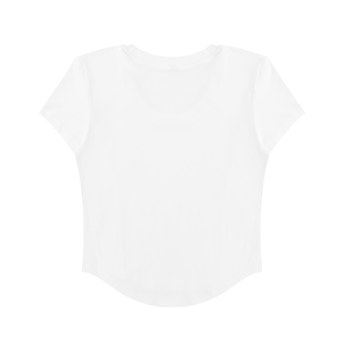 Women's Paneled Crop T-Shirt – Slim Fit Casual Streetwear Tee