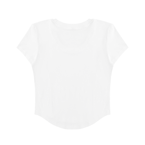 Women's Paneled Crop T-Shirt – Slim Fit Casual Streetwear Tee