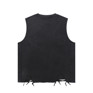 Snow Washed Raw-Hem Tank Top