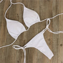 Halter neck tie bikini, sexy split swimsuit, beachwear for women