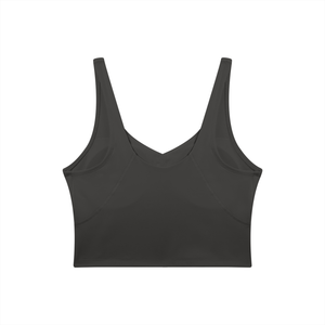 Women's V-Neck Yoga Sports Bra – Seamless Medium Support Workout & Activewear Bra