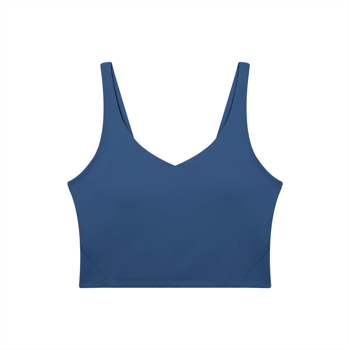 Women's V-Neck Yoga Sports Bra – Seamless Medium Support Workout & Activewear Bra
