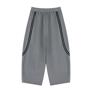 Unisex Wide Leg Piping Sweatpants – Oversized Relaxed Fit Streetwear Joggers