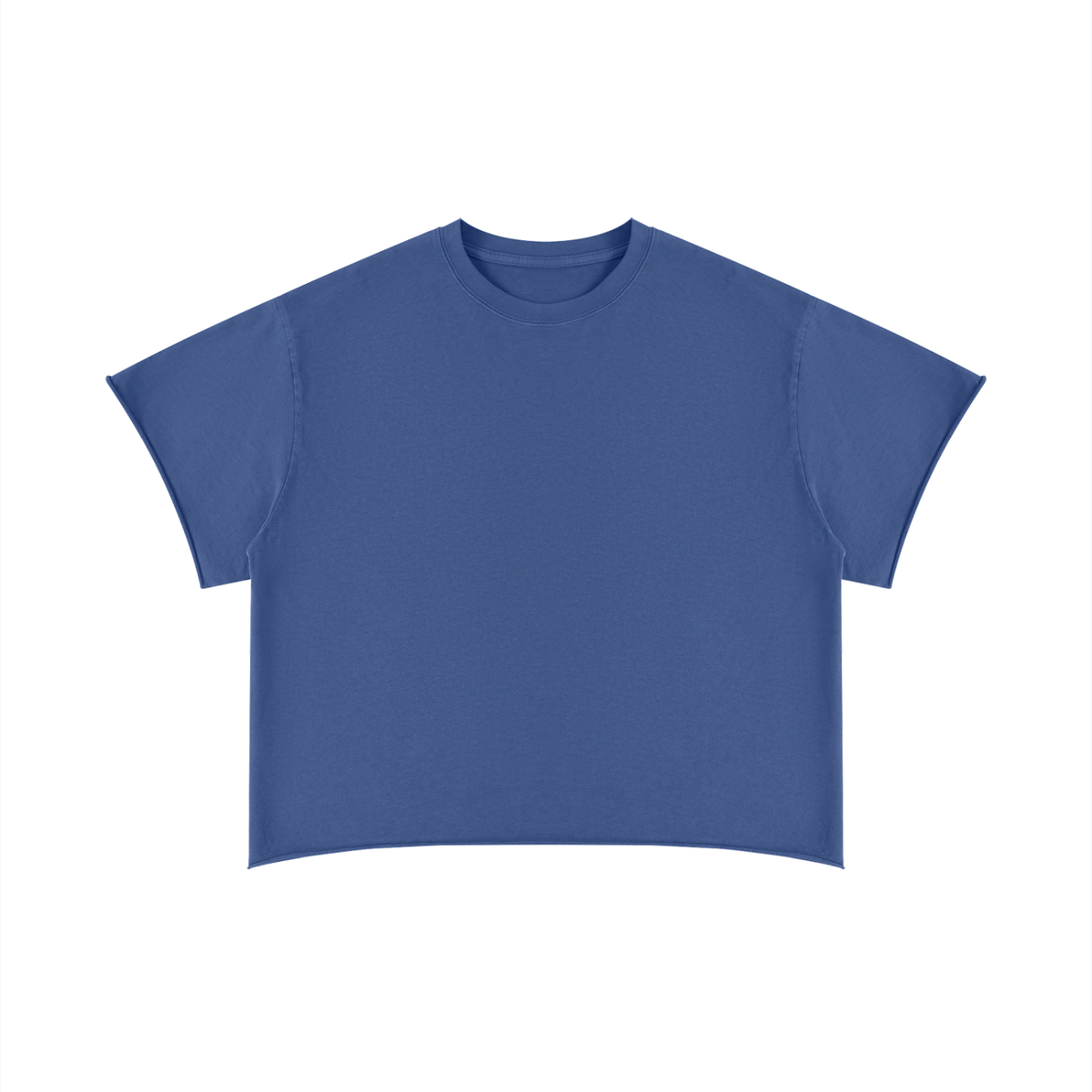 Unisex Boxy Raw Edge T-Shirt – Oversized Premium Cotton Streetwear Tee