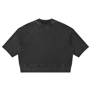 Unisex Mineral Wash Boxy Raw Edge T-Shirt – Premium Oversized Streetwear Tee