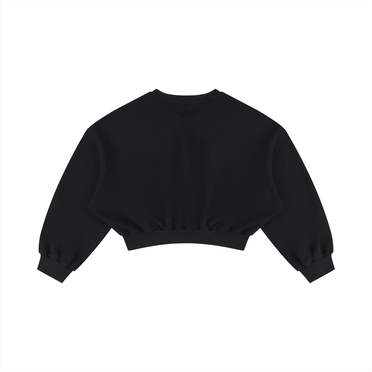 Women's Boxy Cropped Crewneck Sweatshirt – Oversized Casual Fleece Pullover