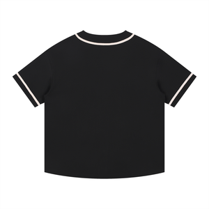 Contrast Piped Button-Up Jersey