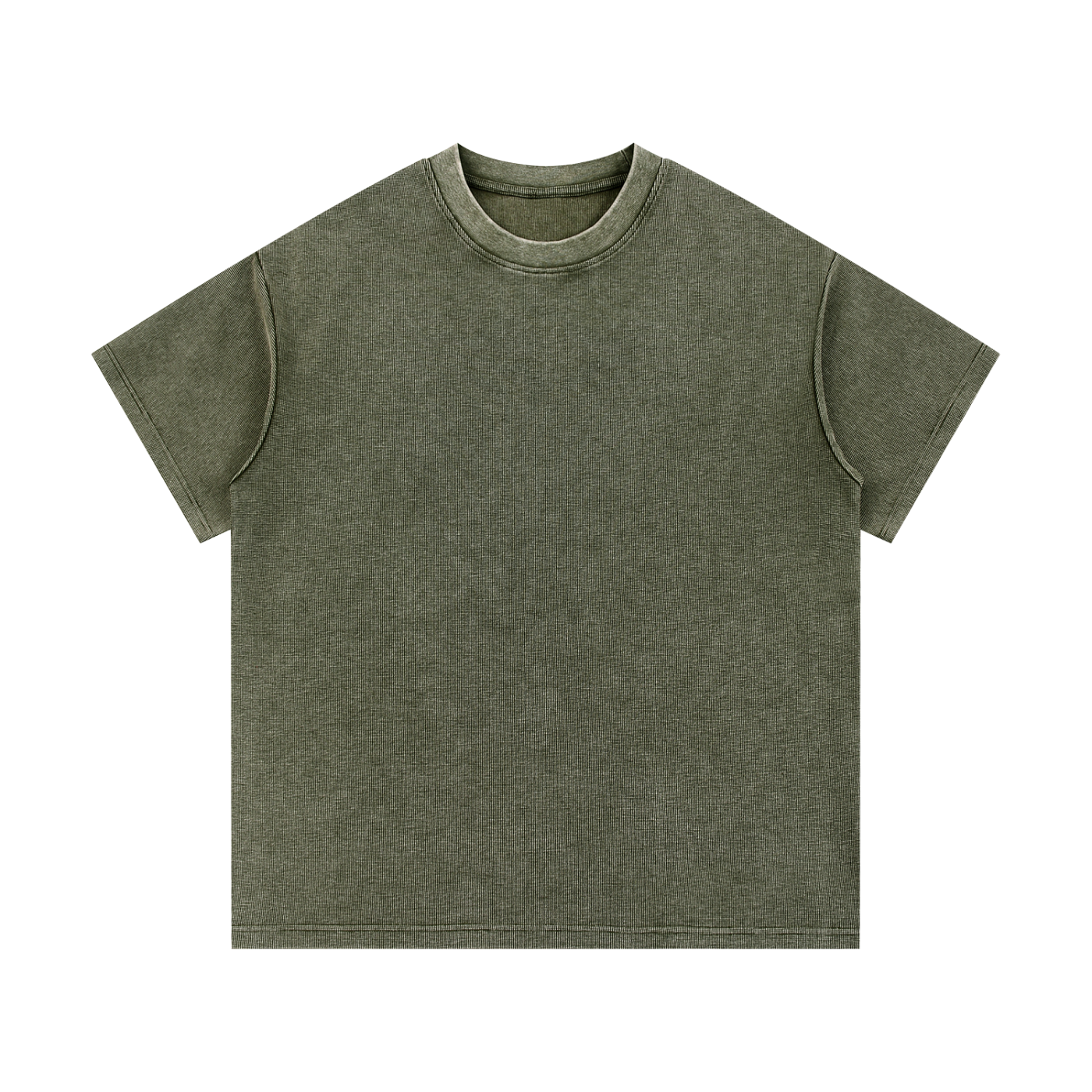 Mineral Wash Waffle Knit T-Shirt