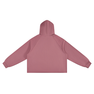 Unisex Vintage Wash Raw Edge Boxy Hoodie