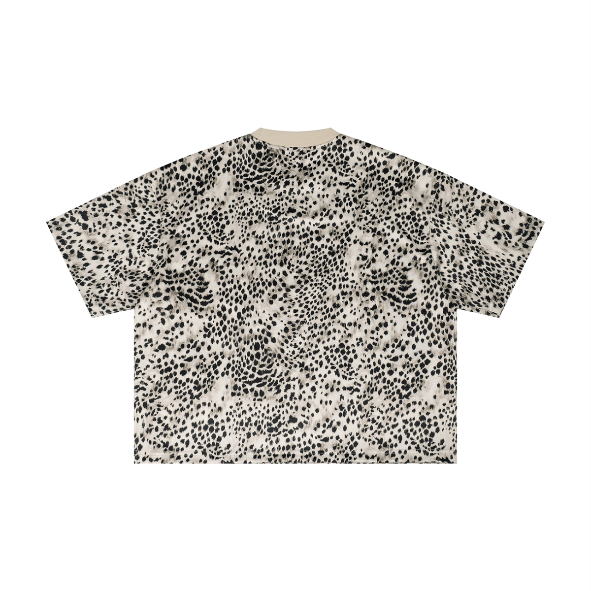 Unisex Leopard Print Boxy T-Shirt – Oversized Premium Streetwear Tee
