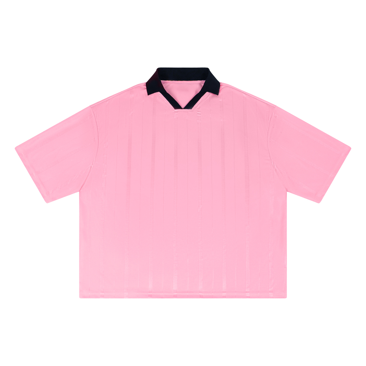 Unisex Striped Boxy Soccer Jersey – Oversized Retro Football Streetwear Shirt