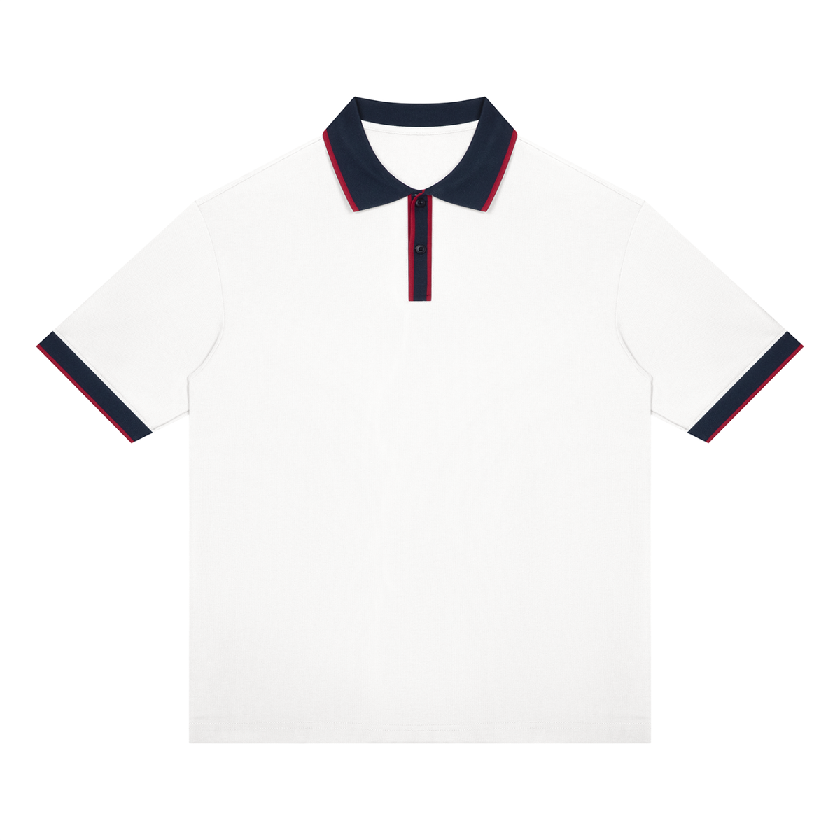 Unisex Color Block Polo Shirt