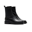 Women's sheepskin ankle boots with platform block heel – MYN2O