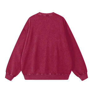 Snow Washed Oversized Sweatshirt – Premium Unisex Heavyweight Streetwear Pullover