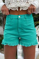 Raw Hem High Waist Stretch Denim Shorts for Women – MYN2O