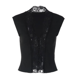Fashionable Buttoned Waist-Slimming Sleeveless Vest For Women
