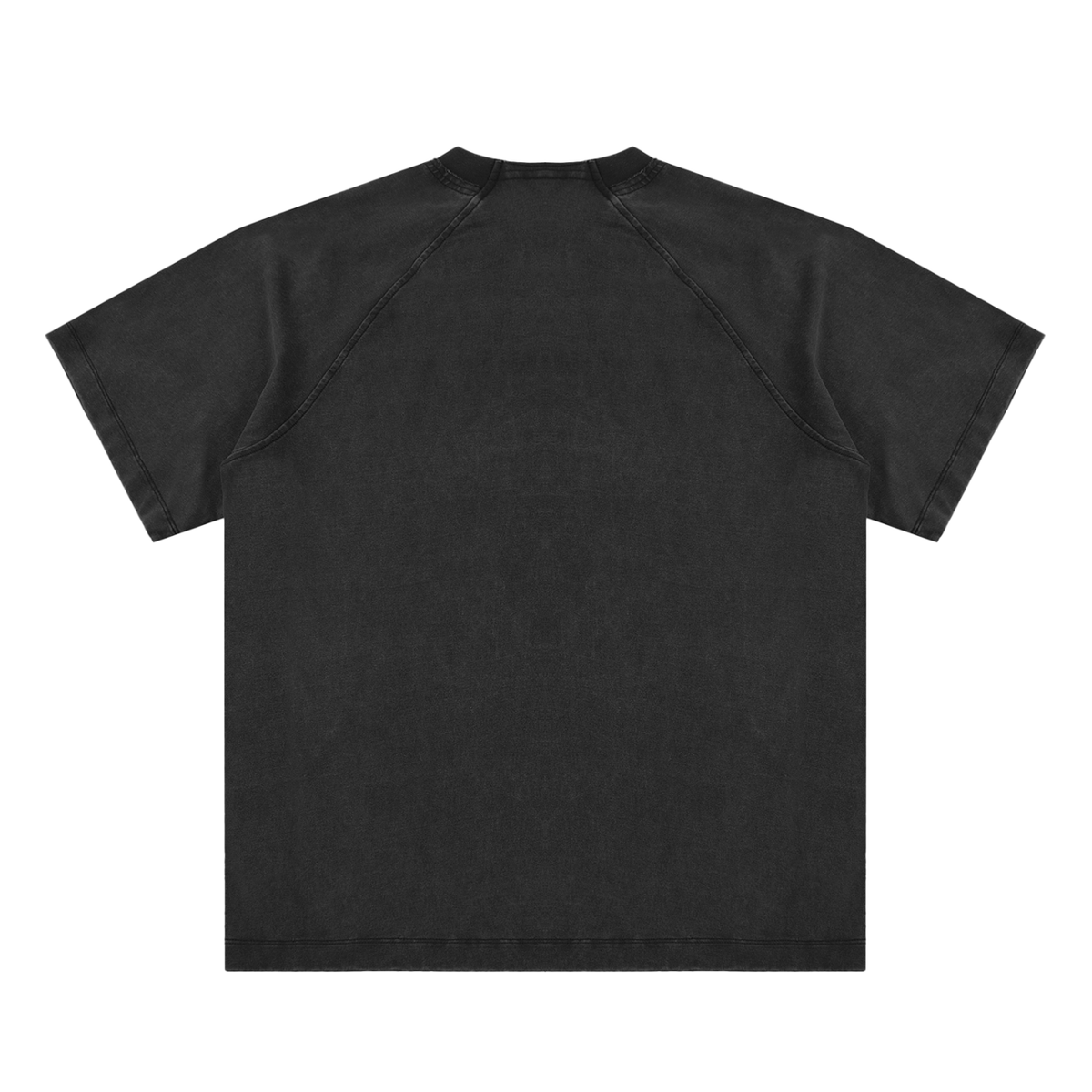 Vintage Washed Raglan Cotton T-Shirt