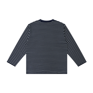 Kids' Striped Long Sleeve T-Shirt – Soft Cotton Everyday Crew Neck Tee