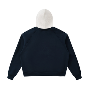 Unisex Fleece Raglan Color Block Hoodie