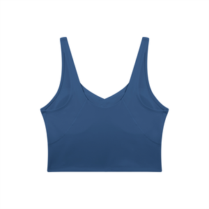 Women's V-Neck Yoga Sports Bra – Seamless Medium Support Workout & Activewear Bra