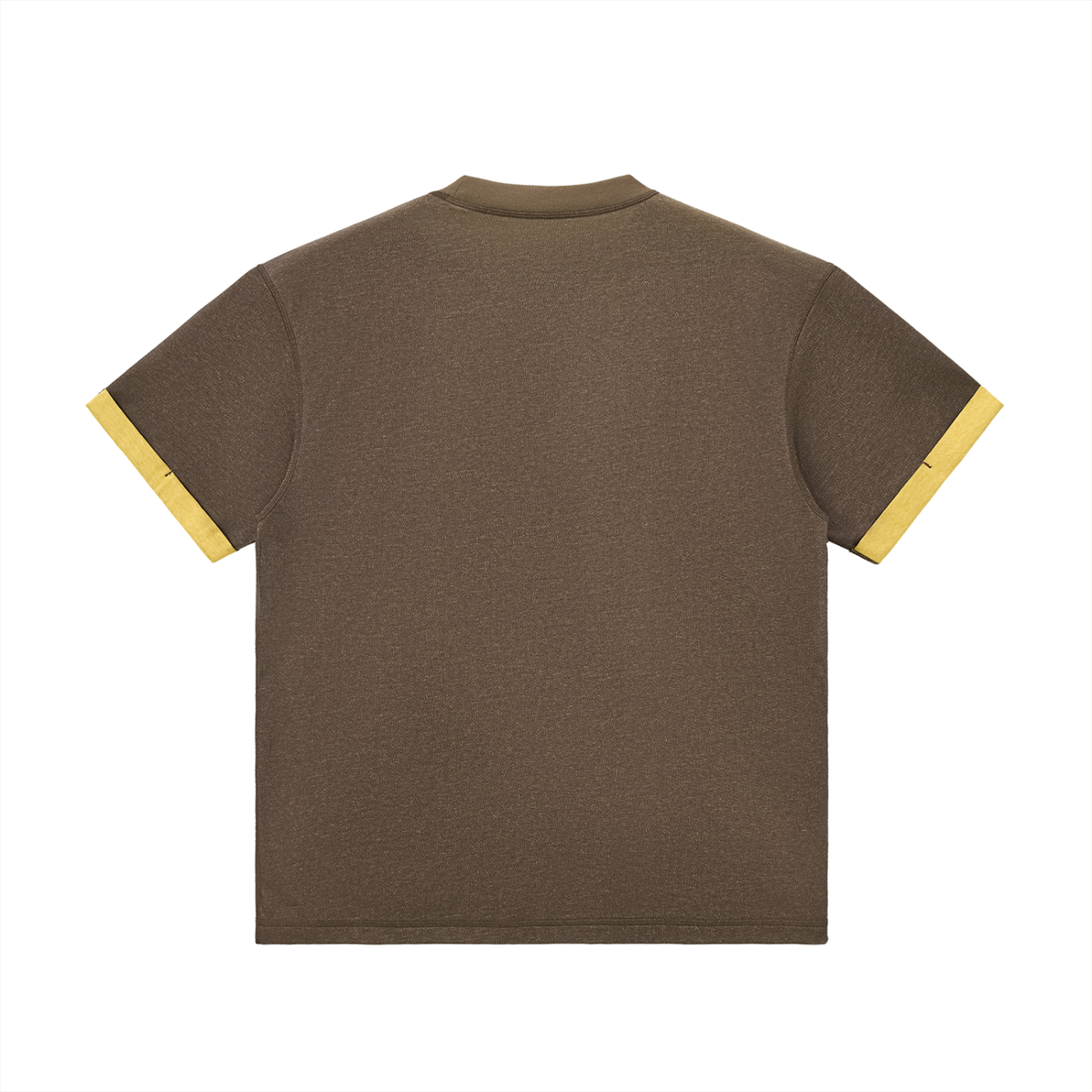 Contrast Cuff Cuffed T-Shirt