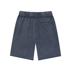 Unisex Mineral Wash Raw Edge Shorts – Oversized Premium Streetwear Shorts