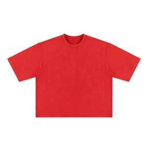 Unisex Heavyweight Mineral Wash Boxy T-Shirt – Premium Oversized Vintage Streetwear Tee