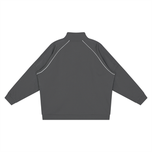 Reflection Striped Raglan Sleeve  Jacket