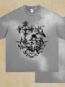 Men’s graphic round neck half sleeve t-shirt – bold print streetwear tee – MYN2O