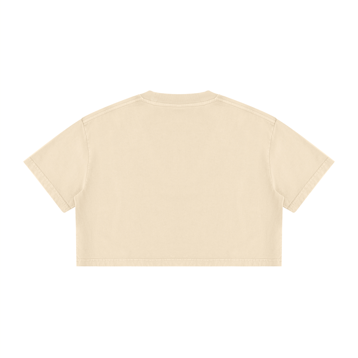 Women's Mineral Wash Cotton Crop T-Shirt – Vintage Oversized Cropped Streetwear Tee