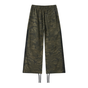 Unisex Camo Wide Leg Sweatpants – Oversized Streetwear Lounge Pants