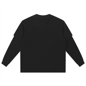 Layered Long Sleeve Oversized Tee
