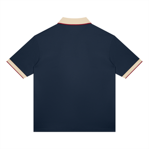 Unisex Color Block Polo Shirt