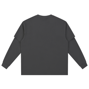 Layered Long Sleeve Oversized Tee