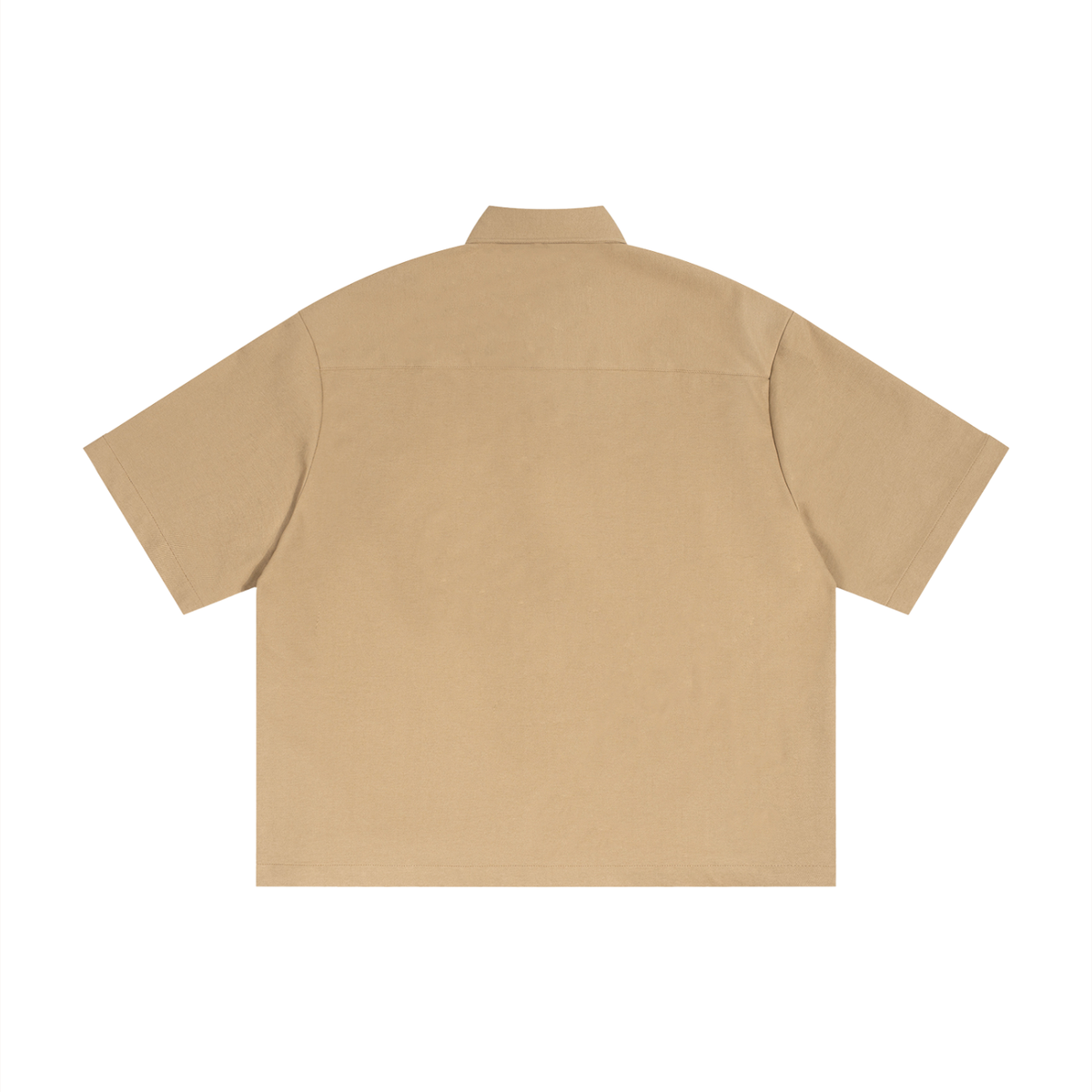 Unisex Heavyweight Boxy Short Sleeve Shirt – Oversized Premium Streetwear Button-Up