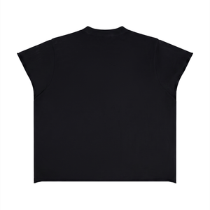 Unisex Boxy Raw Edge T-Shirt – Oversized Heavyweight Vintage Streetwear Tee