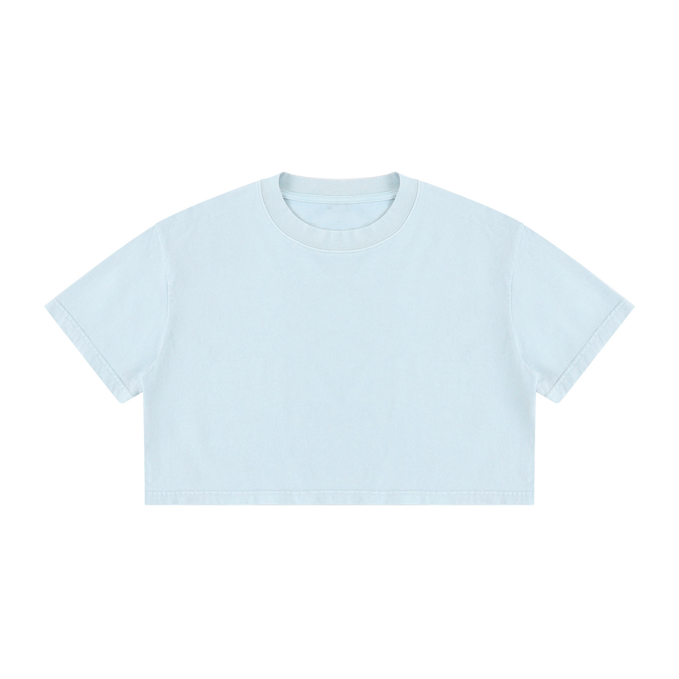 Women's Mineral Wash Cotton Crop T-Shirt