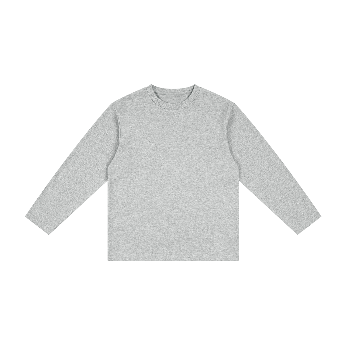 Kids' Drop Shoulder Long Sleeve T-Shirt – Oversized Cotton Casual Tee