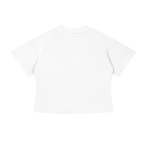 Women's Mineral Wash Crop T-Shirt – Slim Fit Vintage Streetwear Tee