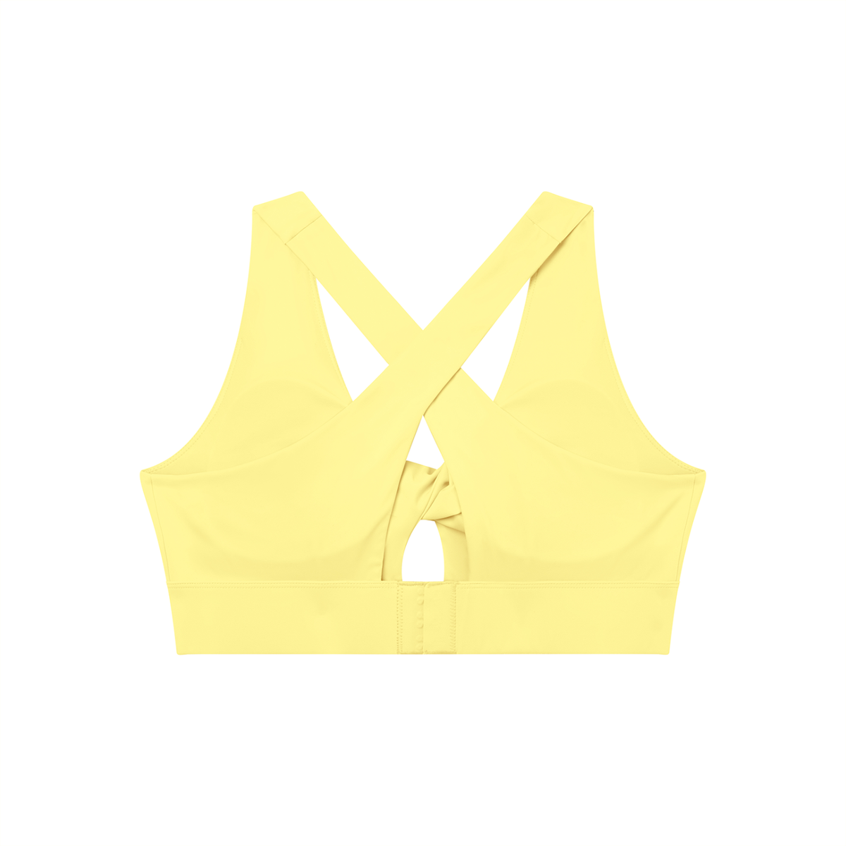 Women's Twist Front V-Neck Sports Bra – Seamless Medium Support Activewear Bra