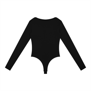 Women's Long Sleeve Performance Yoga Bodysuit – Sculpting Activewear One-Piece