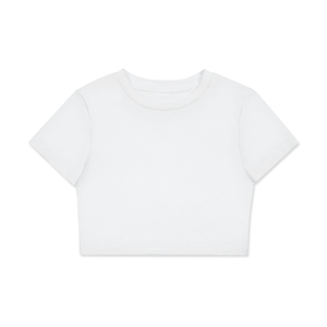 Fitted Crop Cotton T-Shirt
