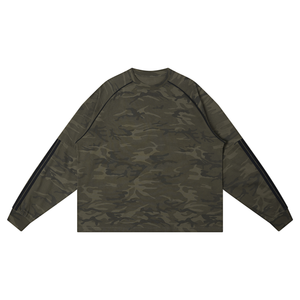 Unisex Camo Loose Long Sleeve T-Shirt – Oversized Streetwear Tee