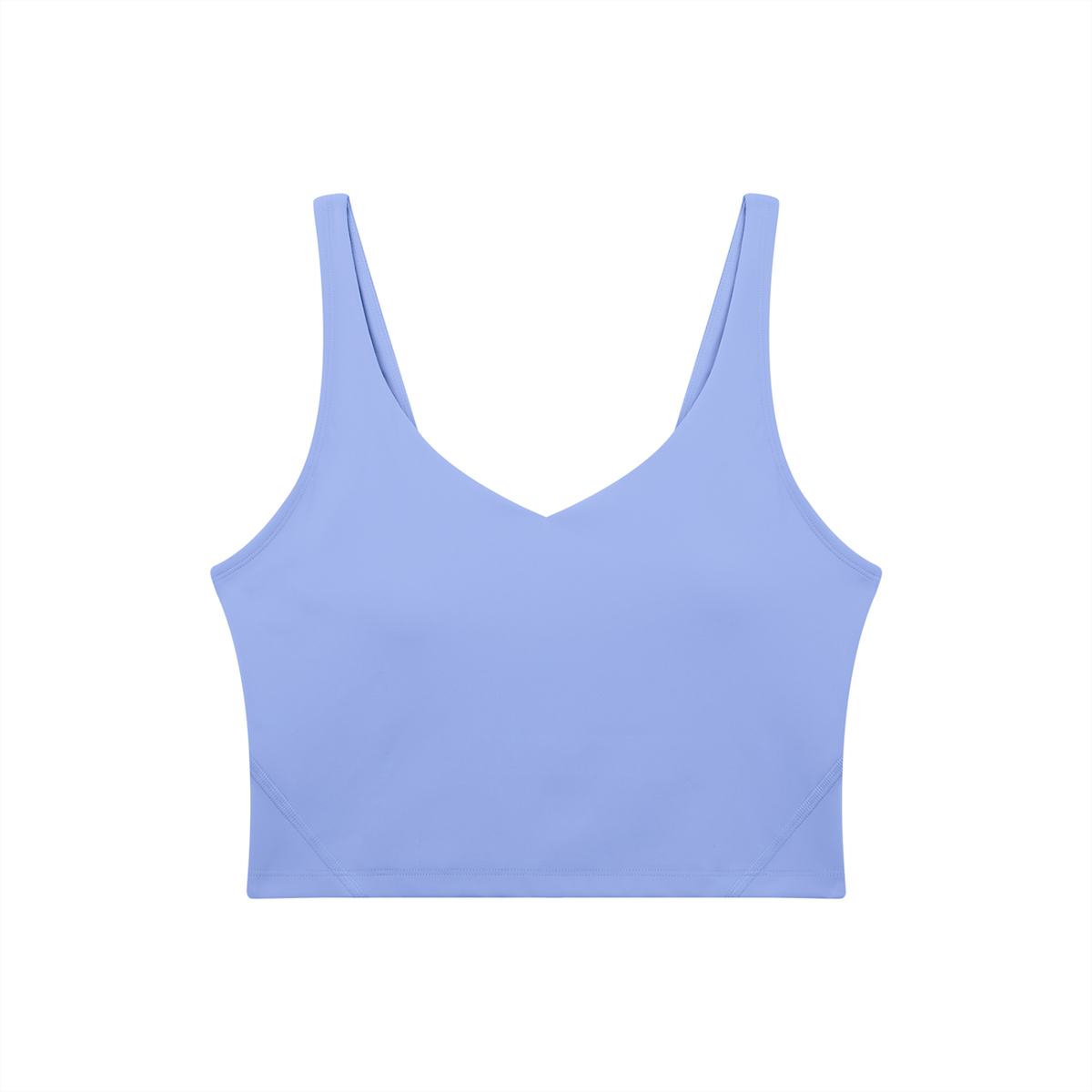 Women's V-Neck Yoga Sports Bra – Seamless Medium Support Workout & Activewear Bra